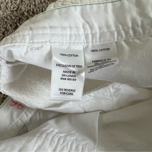 {Lilly Pulitzer} White Scalloped Buttercup Shorts - Picture 10 of 10